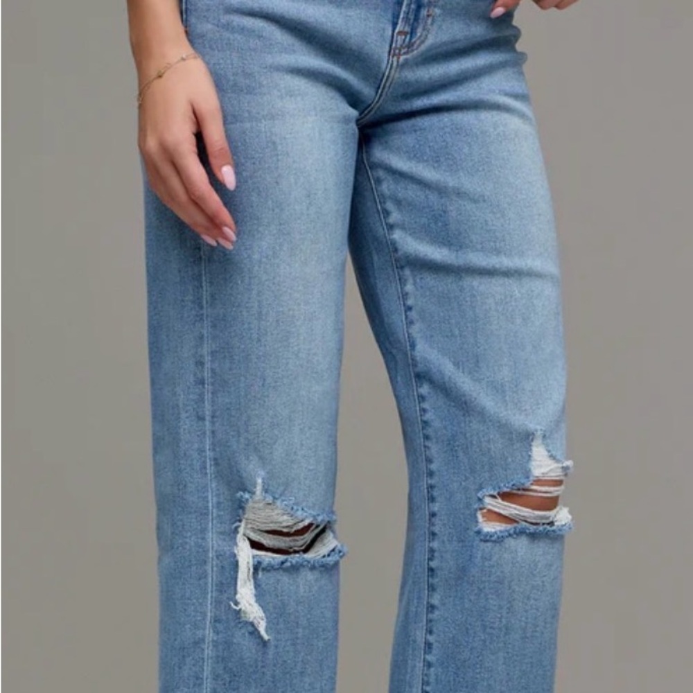 Hidden Jeans- Medium/Light Straight Wide Leg